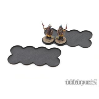 Movement Tray - Flat Bases - 25mm 8s Bar - Black (2)