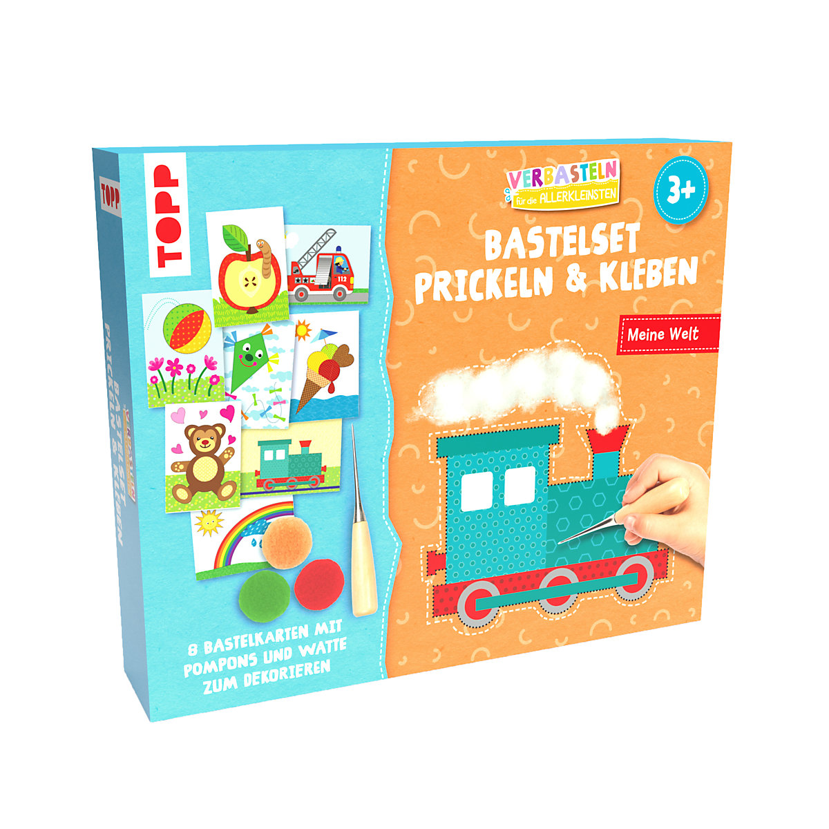 Verbasteln für die Allerkleinsten: Bastelset Prickeln & Kleben. Meine Welt