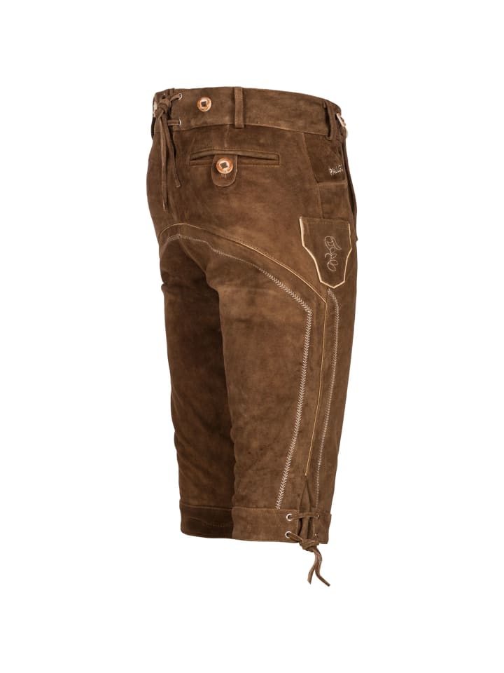 PAULGOS Lederhose Kniebund Echtleder in Hellbraun günstig kaufen