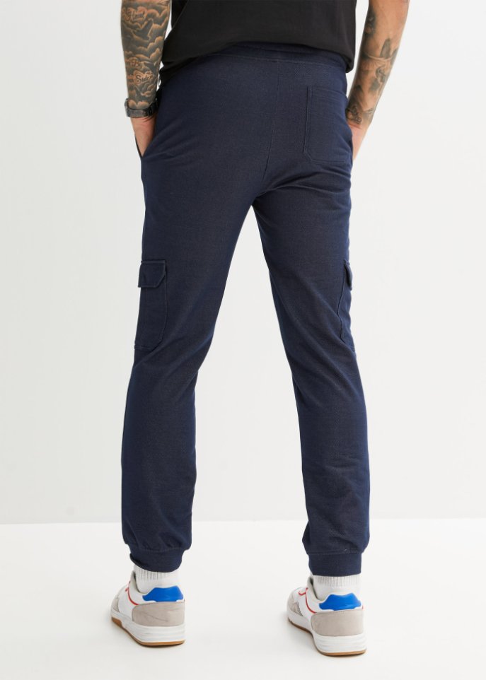 Cargo-Sweathose in Denimoptik