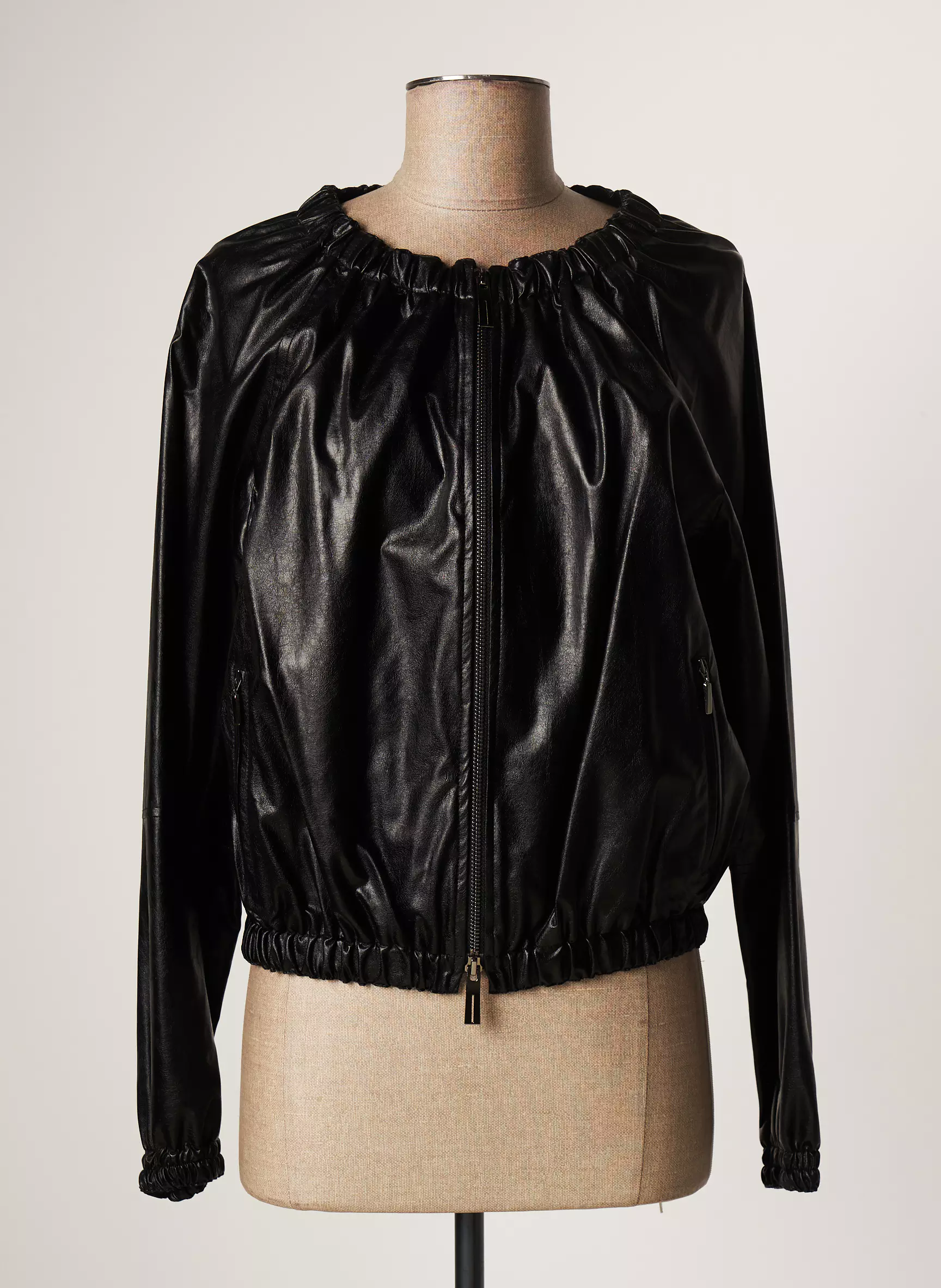 Lauren Vidal Vestesimilicuir Femme couleur noir