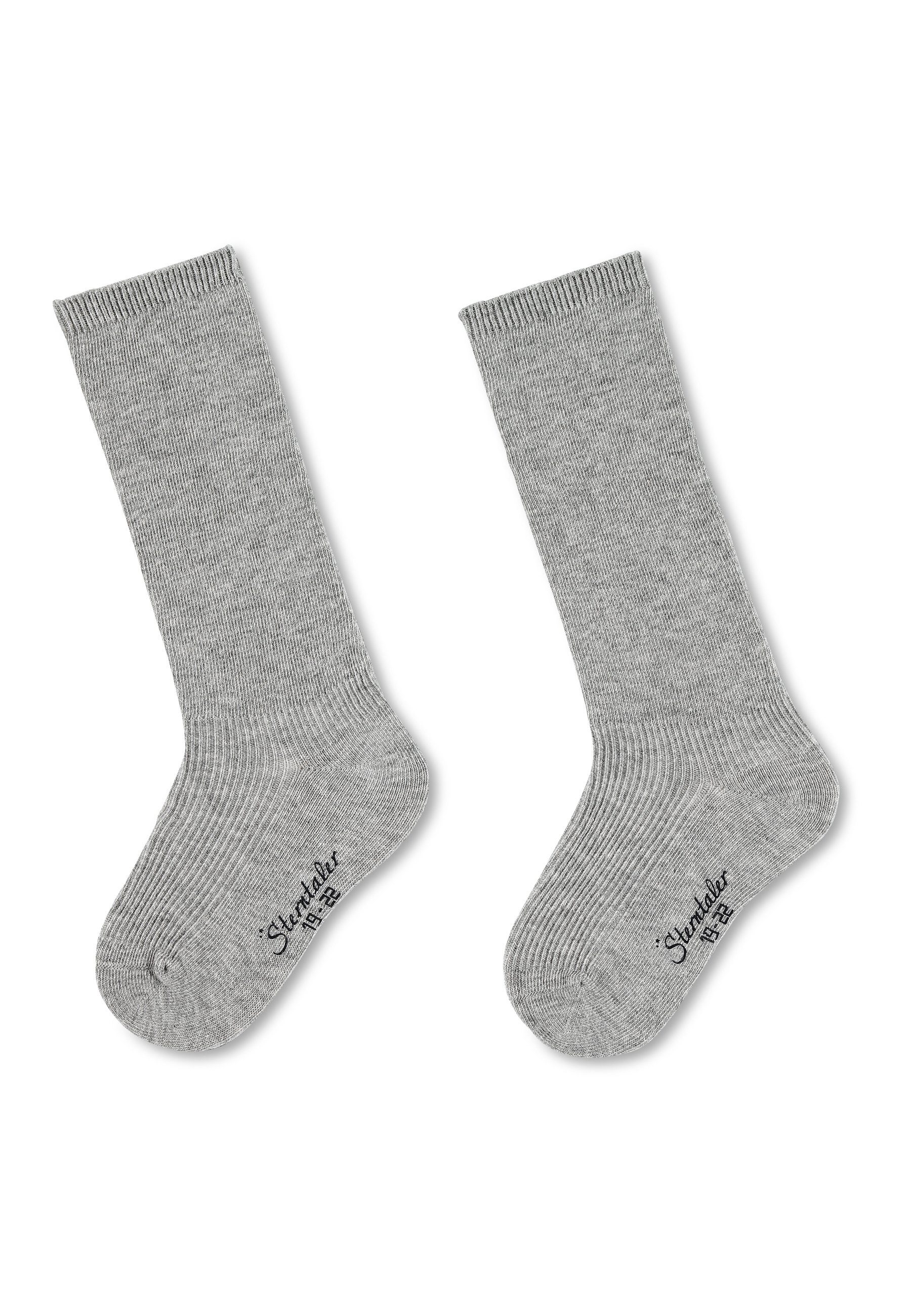 Sterntaler® Kniestrümpfe Kniestrümpfe DP uni (Kinderkniestrümpfe mit Komfortbund, Winterstrümpfe für kalte Tage) Hohe Socken im Doppelpack, Strümpfe unifarbend