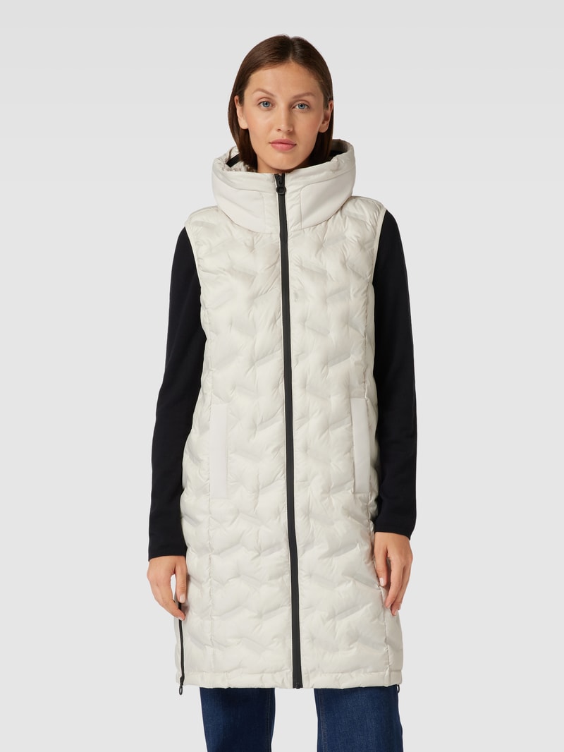 Weste mit herausnehmbarer Kapuze in offwhite