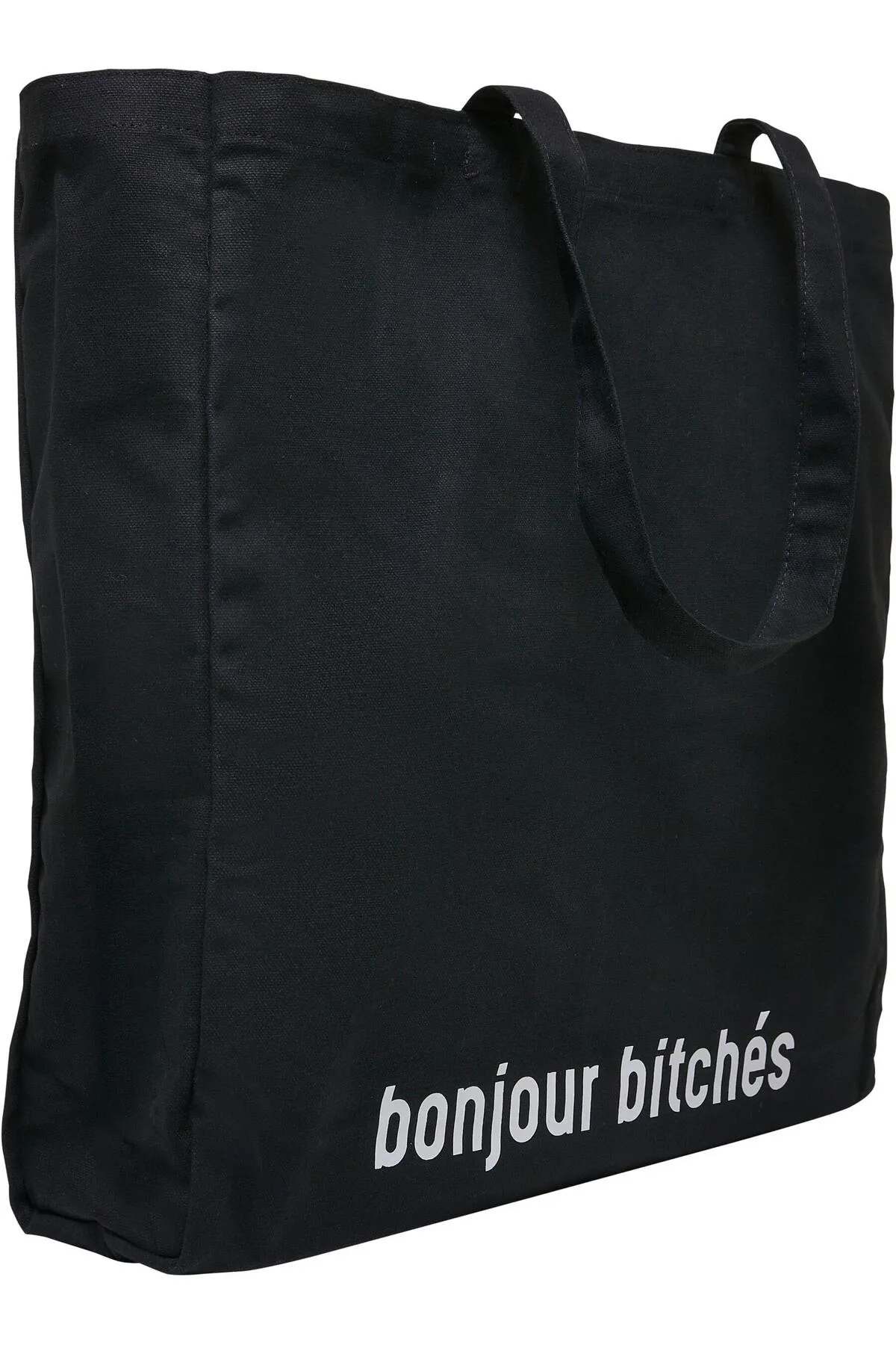 Mister Tee  Bonjour Bitches Übergroße Canvas-Einkaufstasche
