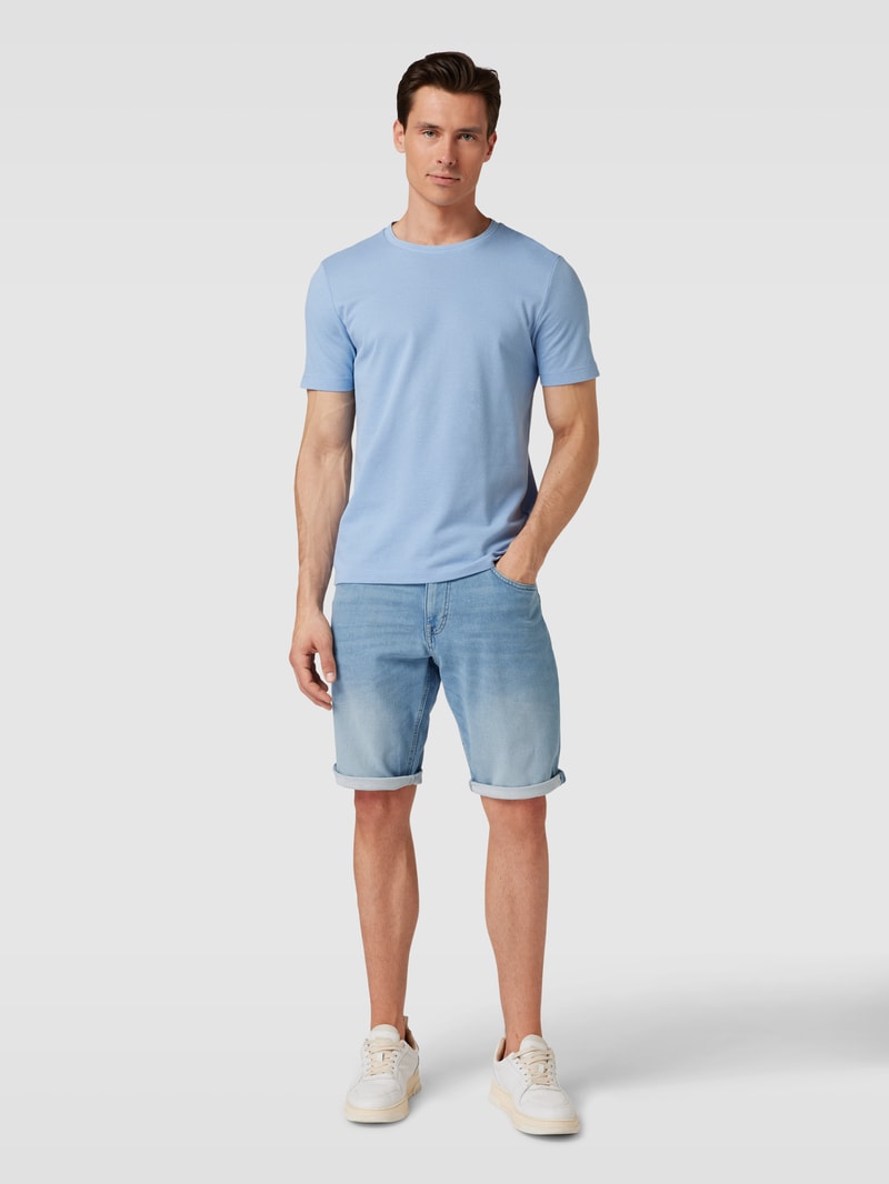 Jeansshorts im 5-Pocket-Design Modell 'josh' in hellblau meliert