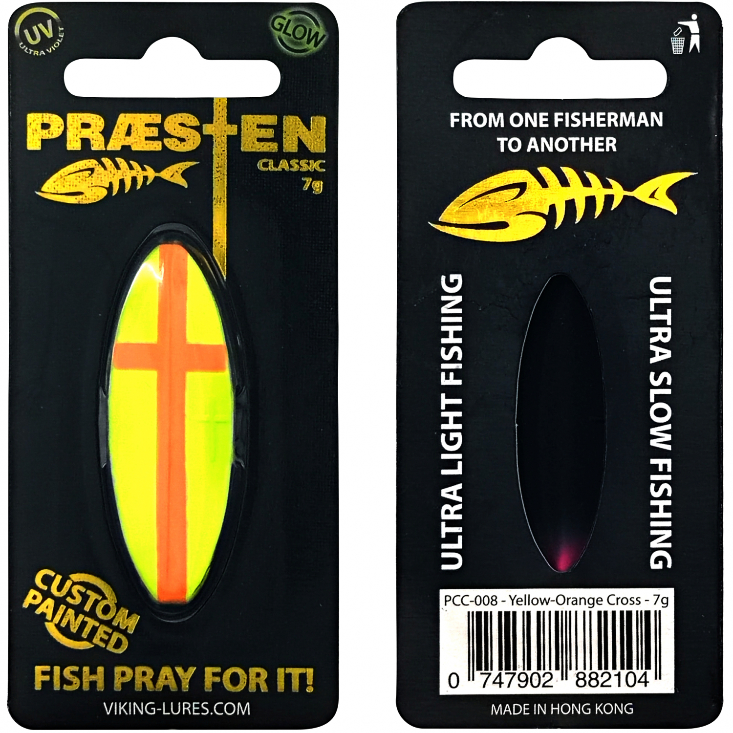 OGP Inlineköder Præsten Classic (Yellow/Orange/Cross)