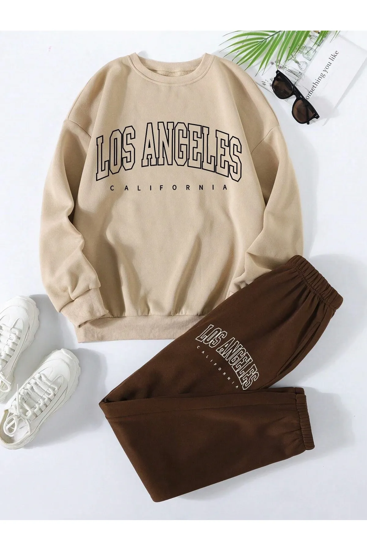 MOONBULL  Trainingsanzug - Beige - Regular Fit
