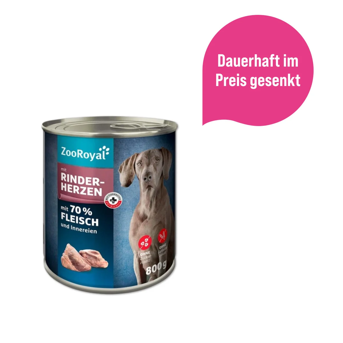 ZooRoyal Hunde-Nassfutter mit Rinderherzen kaufen