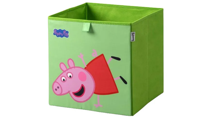 Lifeney Aufbewahrungsbox Peppa Pig 33x33x33cm 2er Set pink, grün