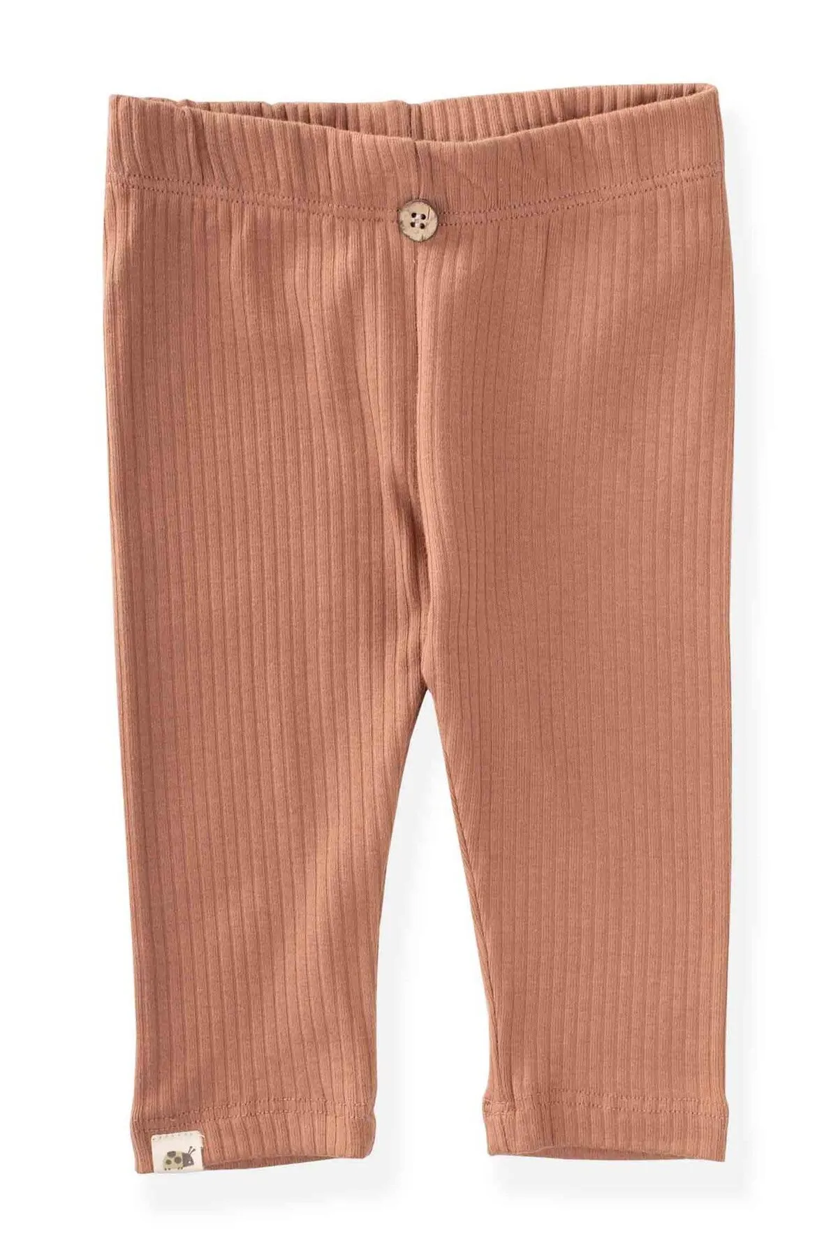 Cigit  Gerippte Leggings, 0–5 Jahre, Braun