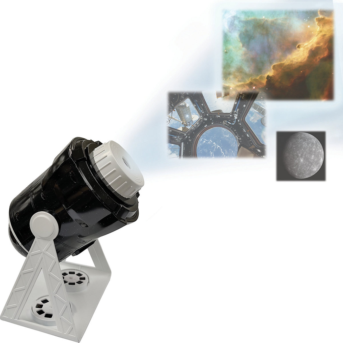 360° Planetarium Talking Projektor inkl. 24 Projektionsbildern, Sternbildkarte und Begleitheft (Englisch/Deutsch)