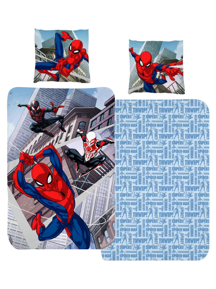 Spiderman Bettwäsche-Set Biber/Flanell 