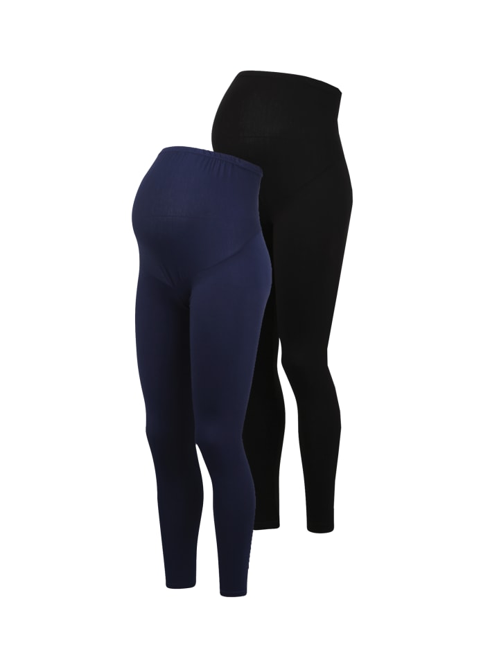 petit amour Julia Umstandsleggings Doppelpack Dunkelblau/ Schwarz günstig kaufen