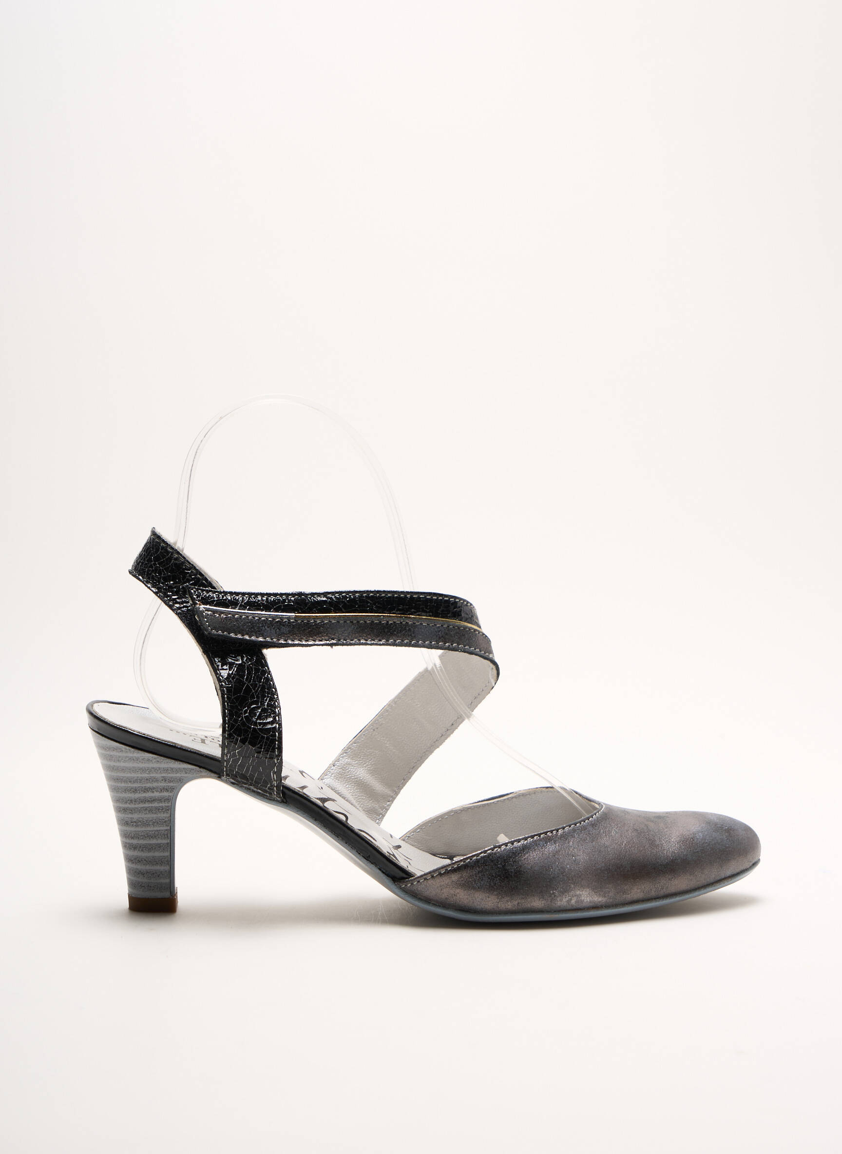 Un Tour En Ville Sandales Nu Pieds Femme couleur gris