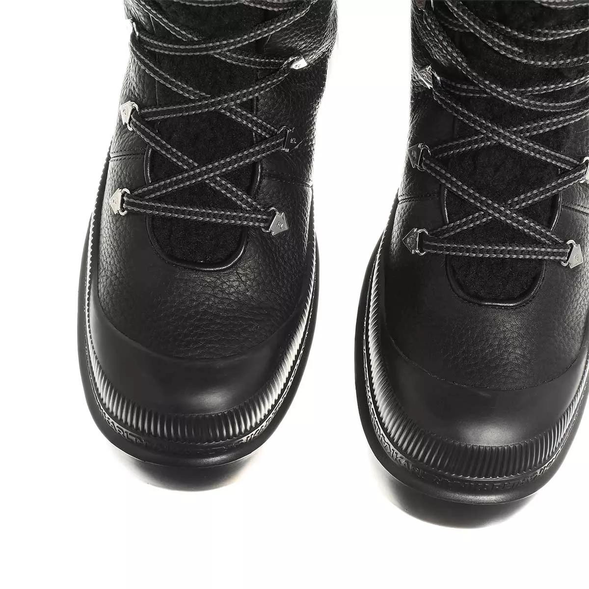 LAGERFELD Stiefeletten schwarz Schnürstiefel