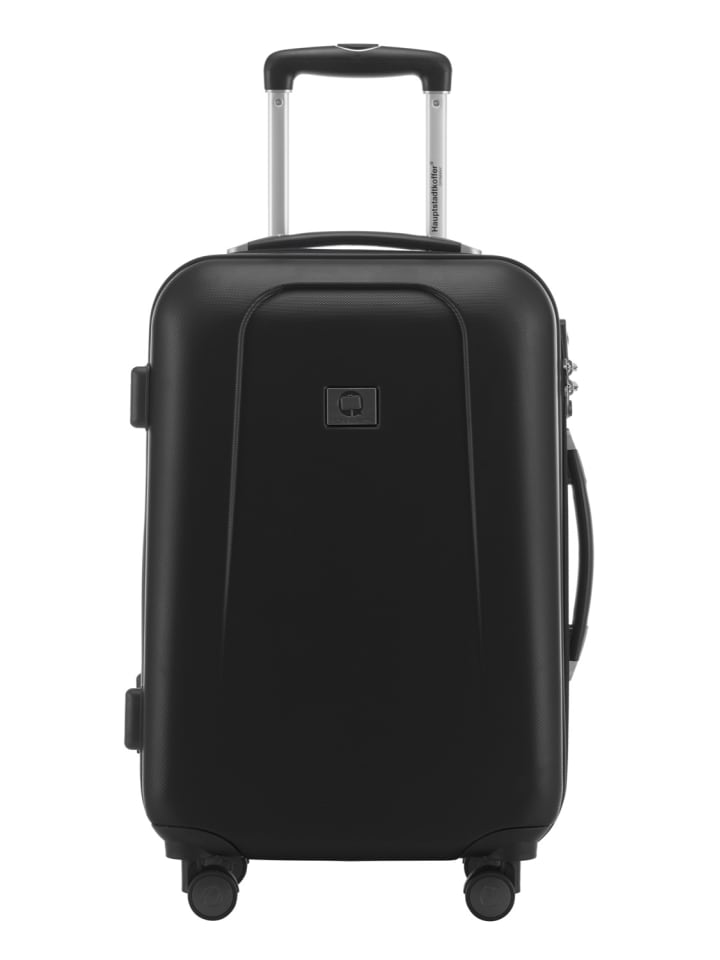 Hauptstadtkoffer Wedding - Handgepäck-Koffer 4 Doppelrollen Hand Luggage TSA in Schwarz günstig kaufen S