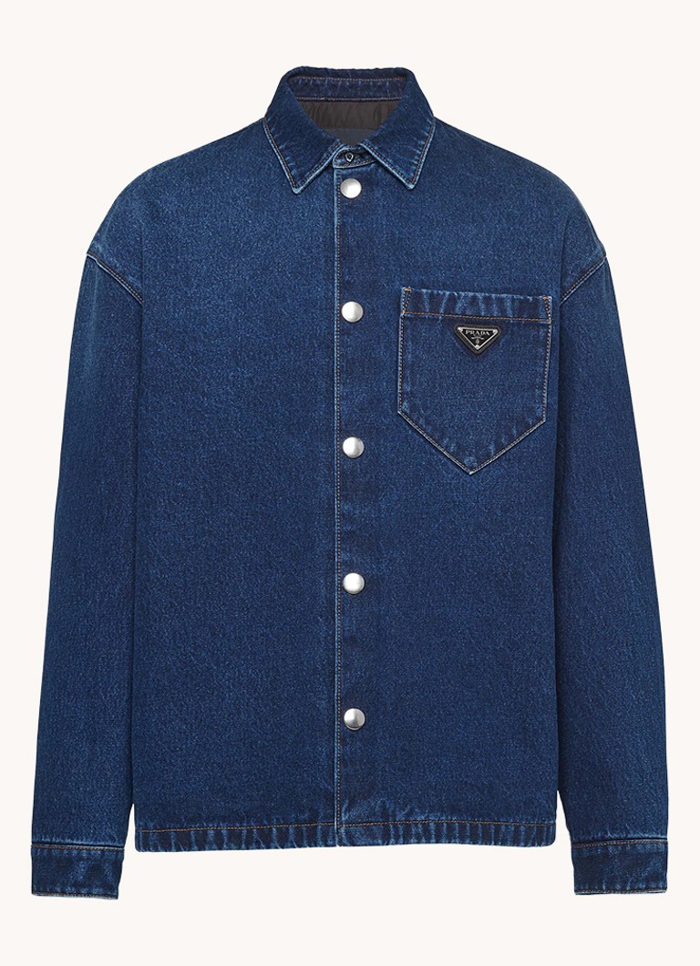Prada traper košulja s logom