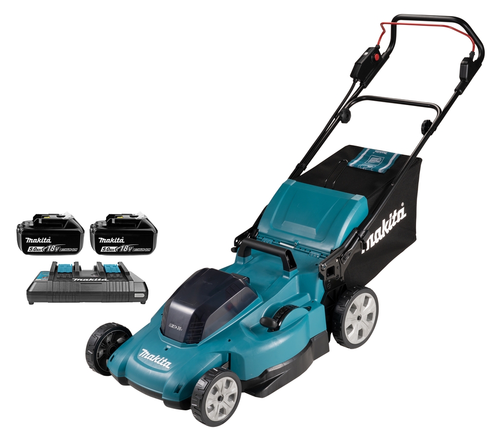 Makita DLM538PT2 Accu Grasmaier 53 cm 2 x 18 V 5,0 Ah Li-Ion