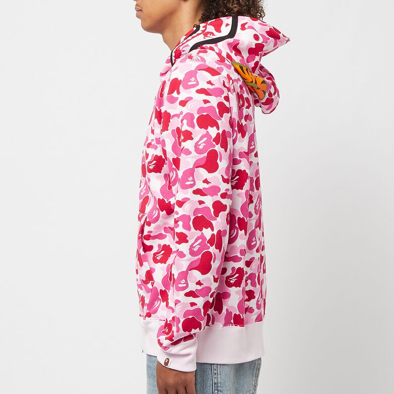 A Bathing Ape ABC Camo Shark Full Zip Hoodie pink