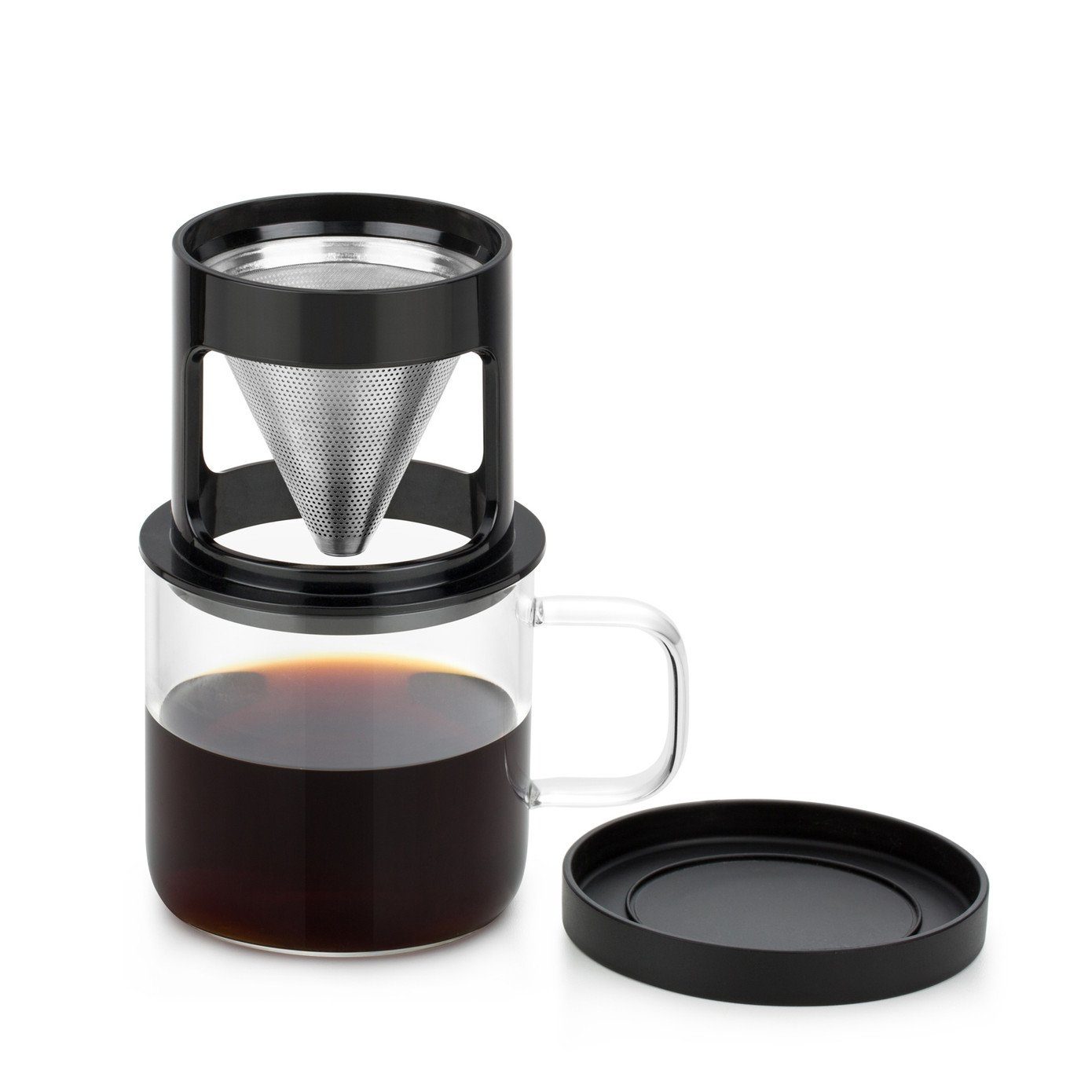 Karaca Espressomaschine Brewy Coffe Dripper Tasse 300 ml, Tasse Mit Henkel, Modernes