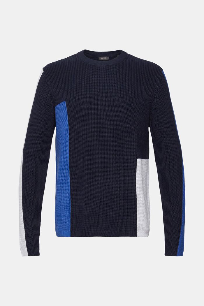 Strickpullover im Colorblock-Design