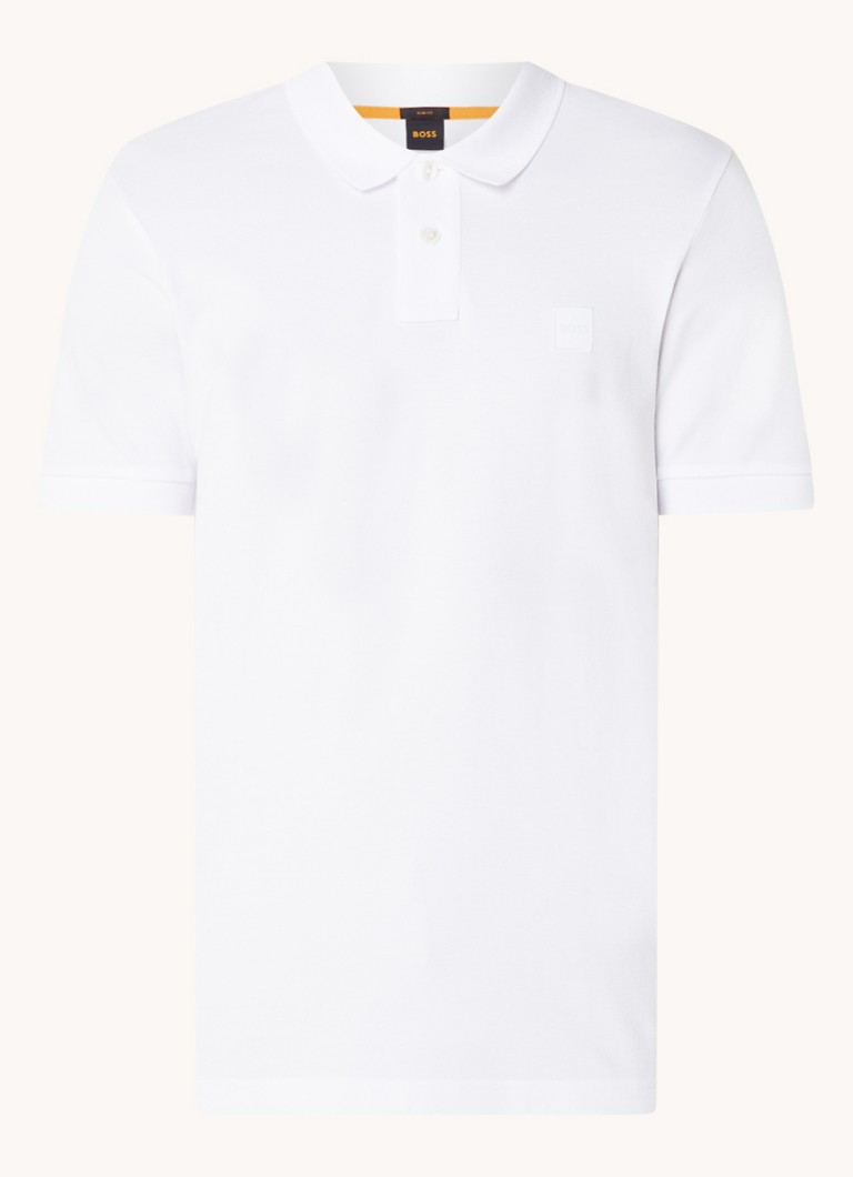 Polo HUGO BOSS Passenger slim fit com logotipo