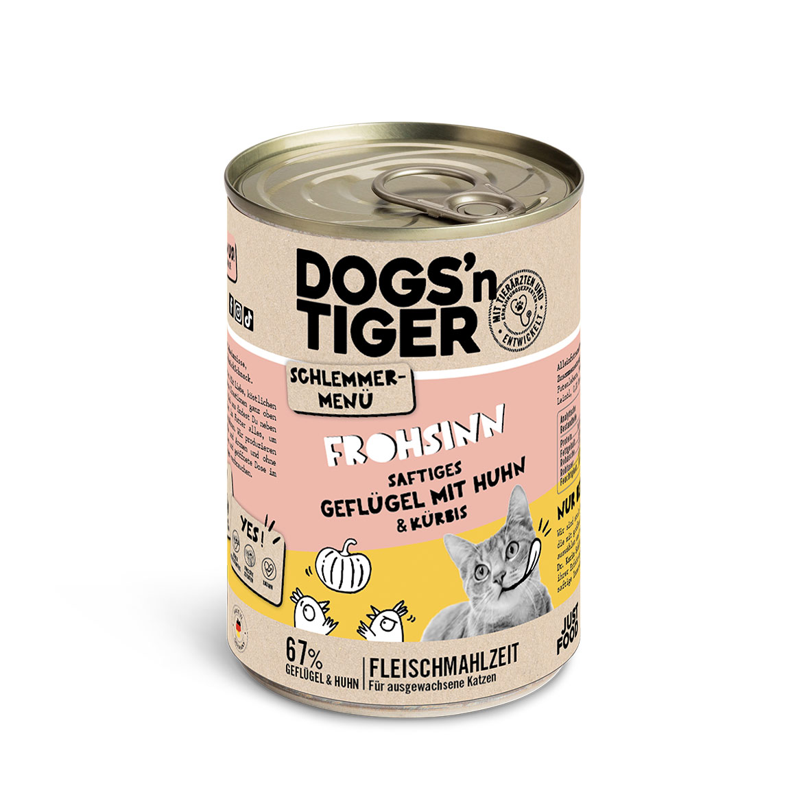 Dogs'n Tiger Schlemmermenü Frohsinn Geflügel & Kürbis