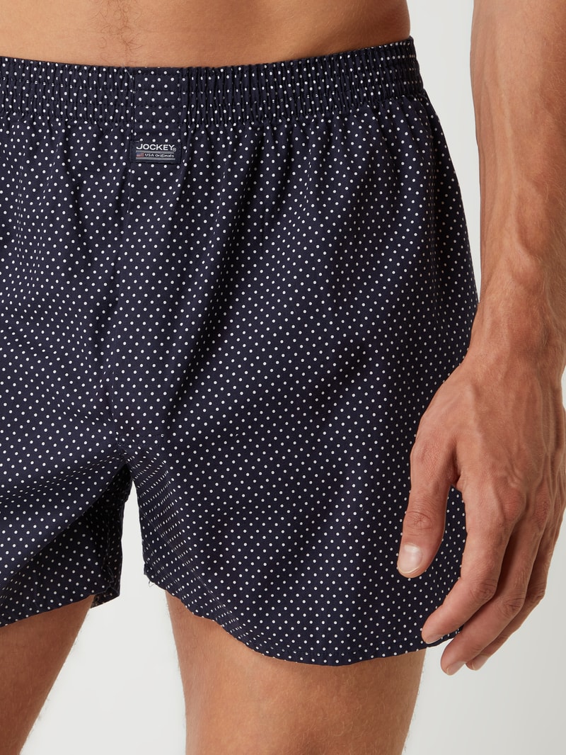 Boxershorts aus Baumwolle in dunkelblau