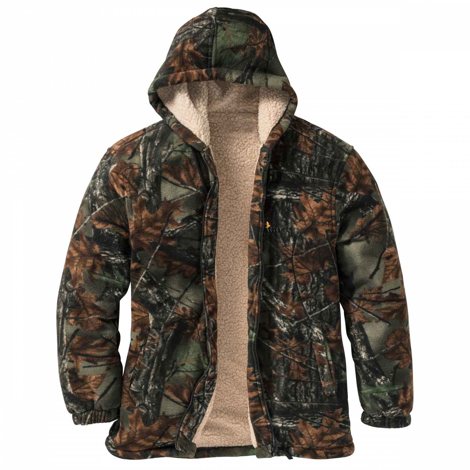 il Lago Basic Herren Thermo Fleecejacke (camouflage)