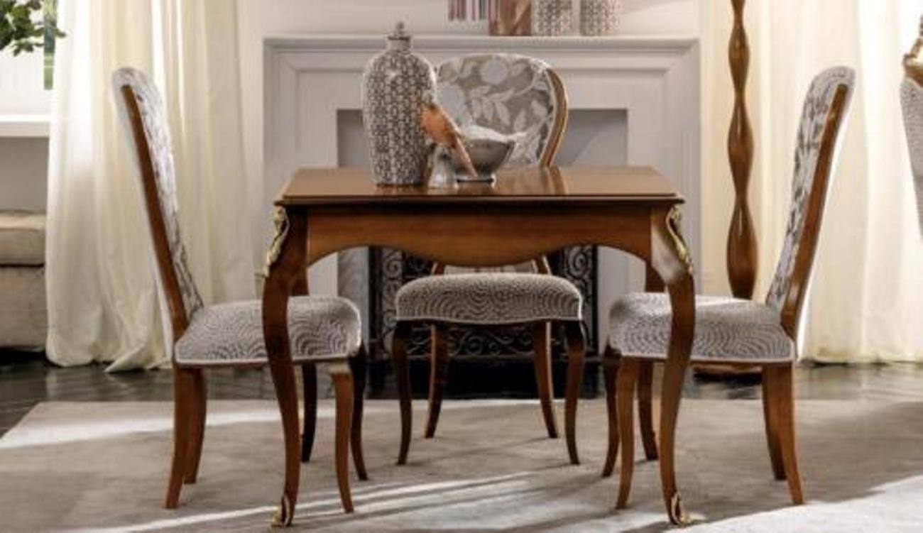 JVmoebel Esszimmer-Set, Komplett Set Esstisch 4x Stühle Set Ess Gruppe Holz Tisch Tische 5tlg