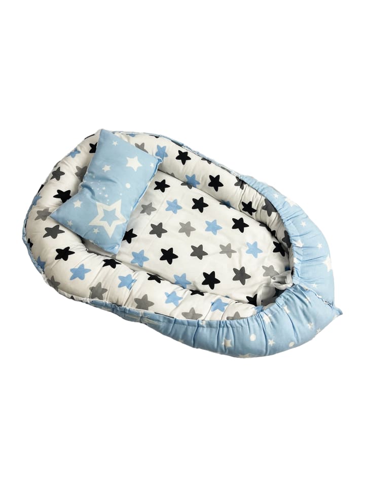 just2little Babynest mit Kissen in Blau günstig kaufen onesize