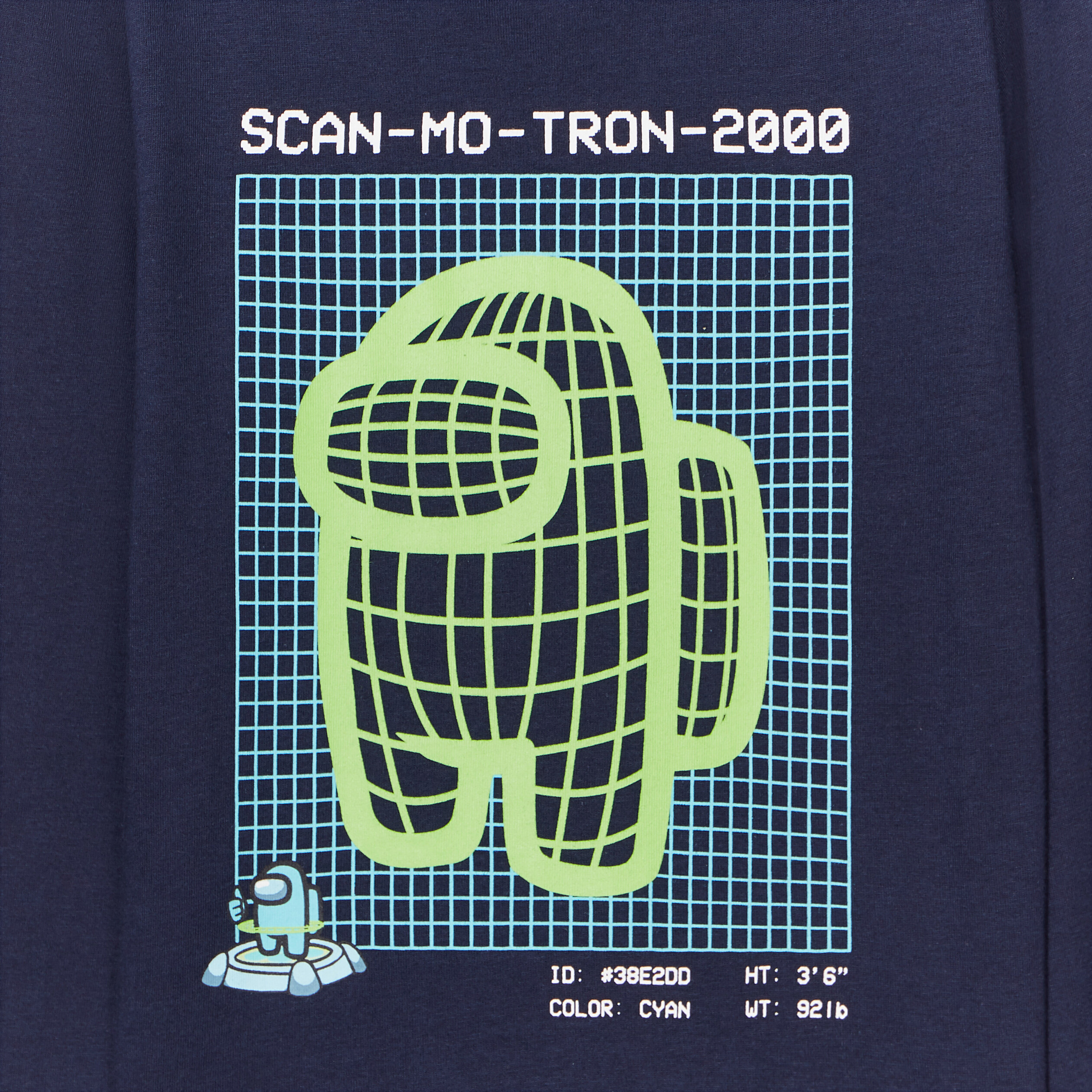 T-shirt manches longues coton Among Us bleu marine garçon | La Halle