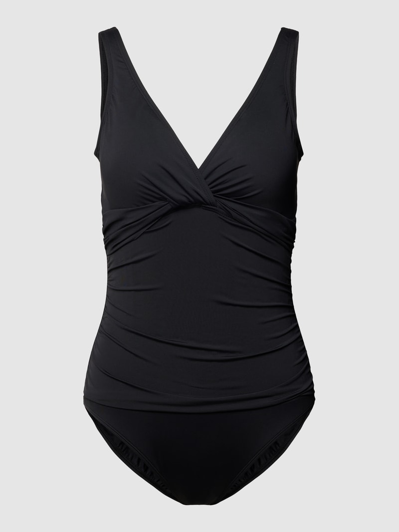 Badeanzug mit herausnehmbaren Cups in schwarz