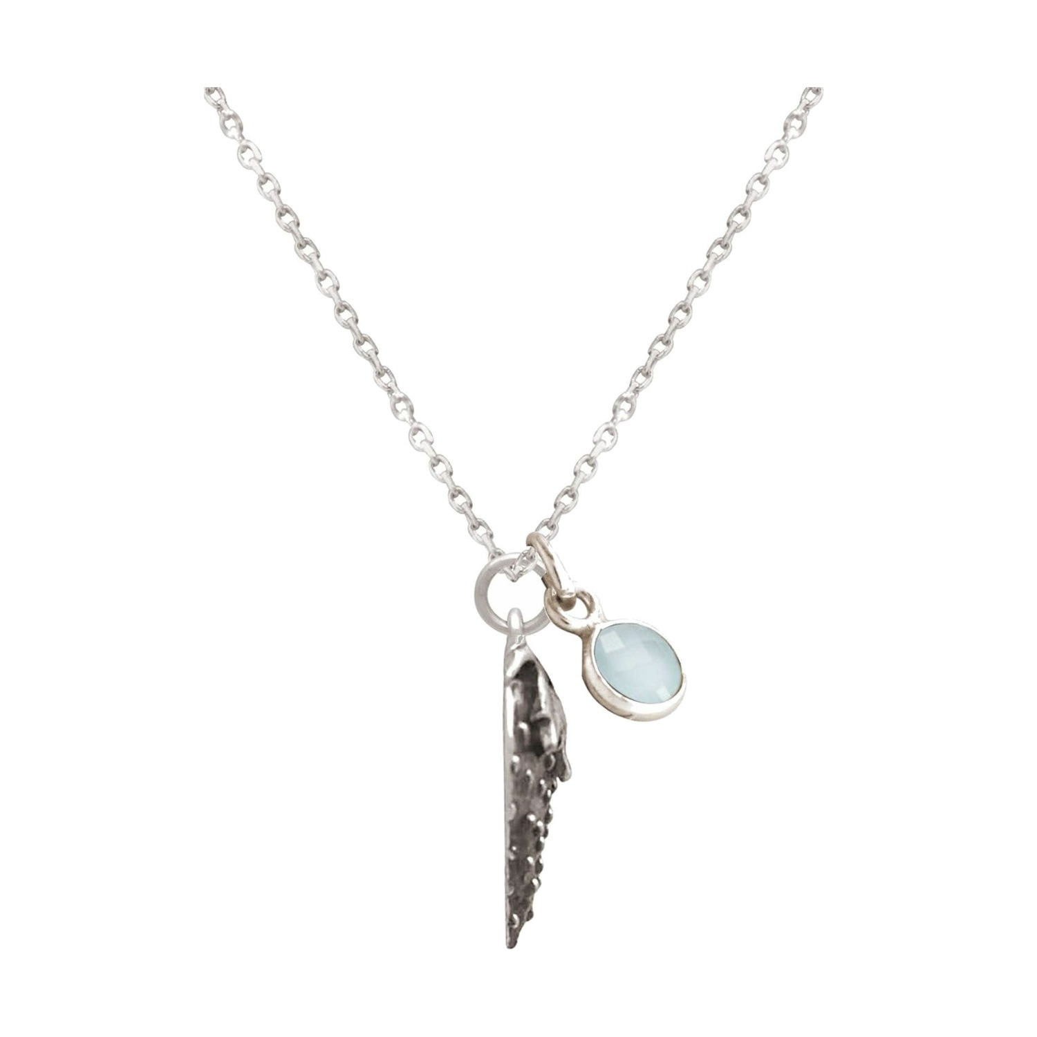 Kette mit Anhänger 'Erdbeere Chalcedon'
