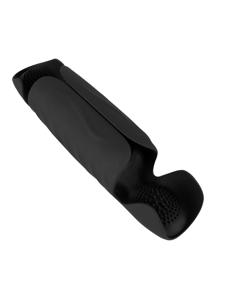 Rebel Masturbator mit Vibration Penis Trainer with 3 Point Stimulation in schwarz günstig kaufen 22 cm