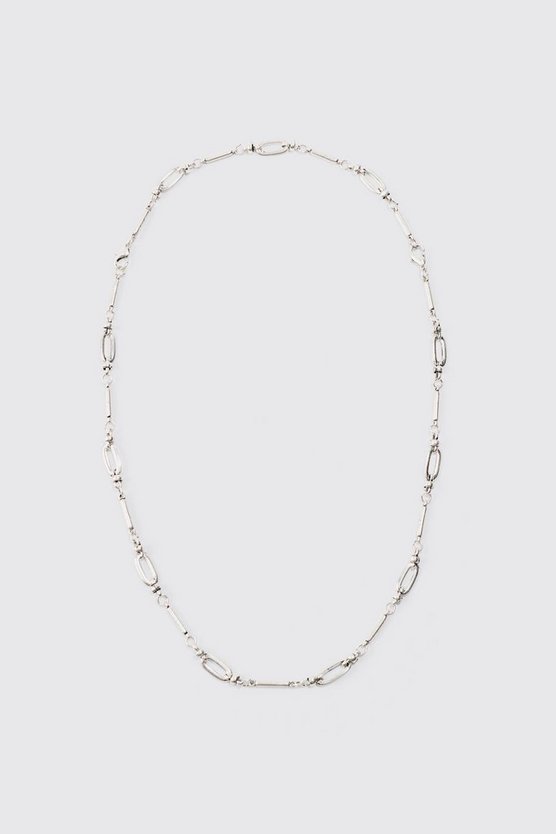 Chain Link Detail Multi Layer Necklace
