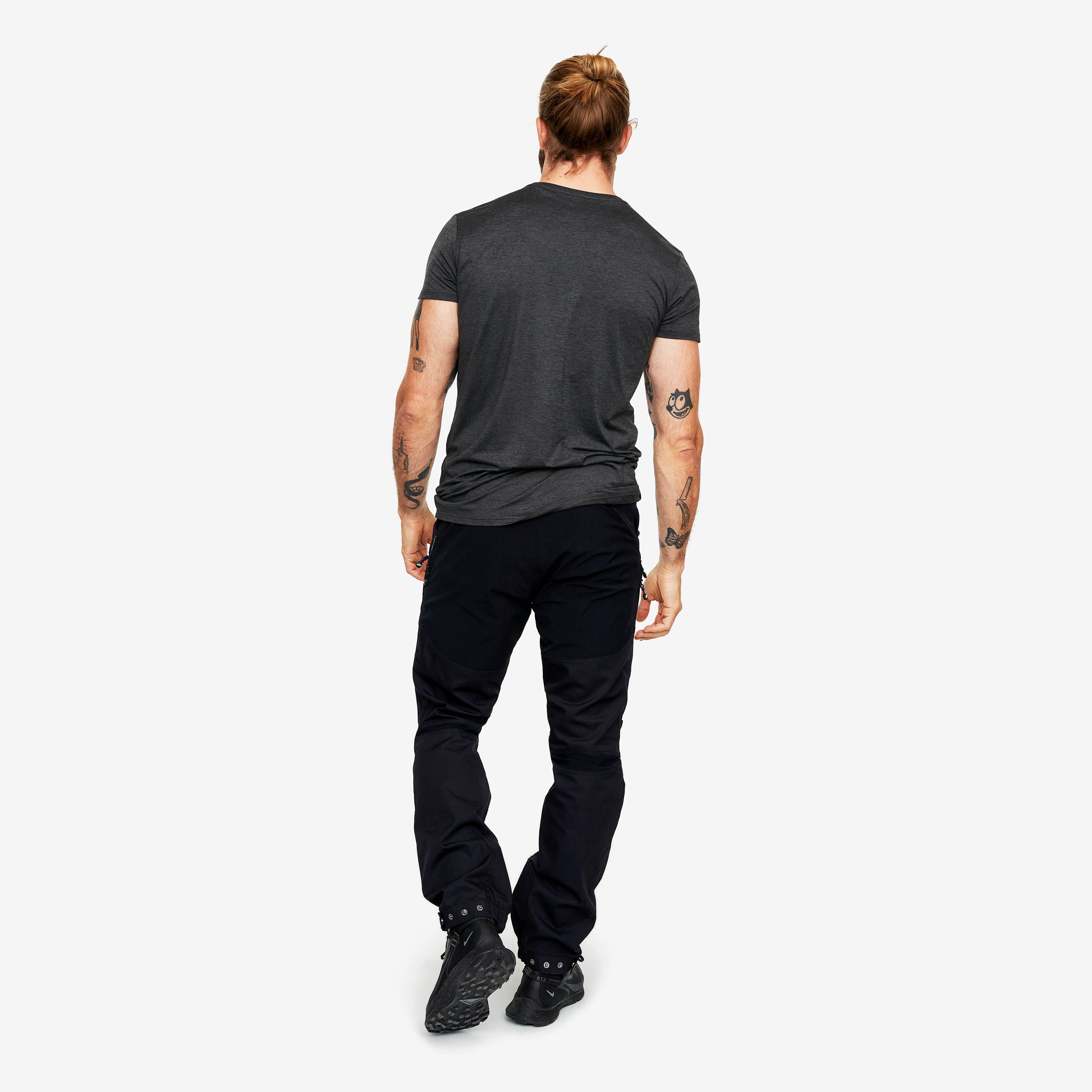 Vagabond Logo Tee Homme Black Melange
