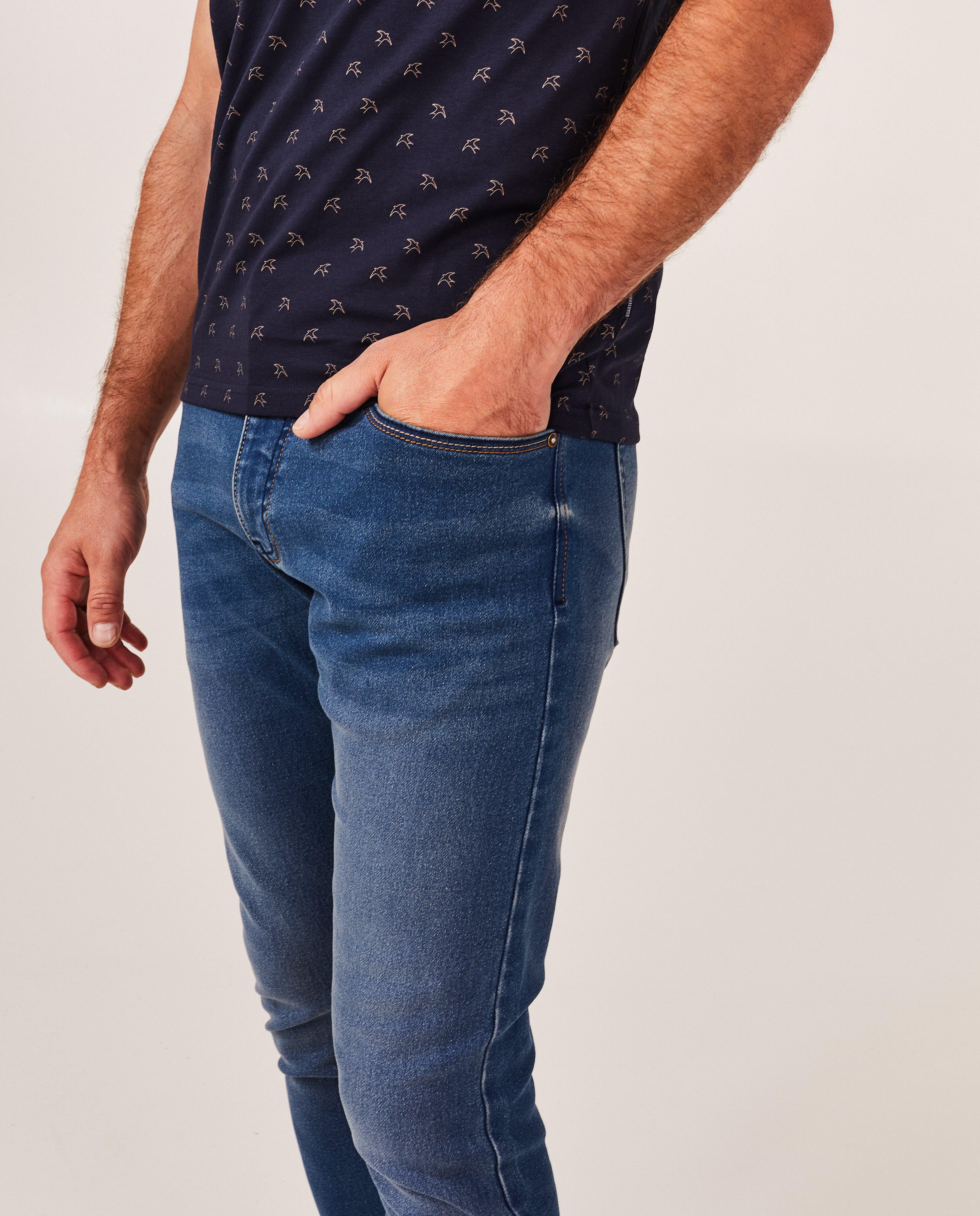 Blugi JBC Blue, croială skinny albastră