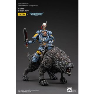 Warhammer 40k Actionfigur 1/18 Space Wolves Thunderwolf Cavalry Frode