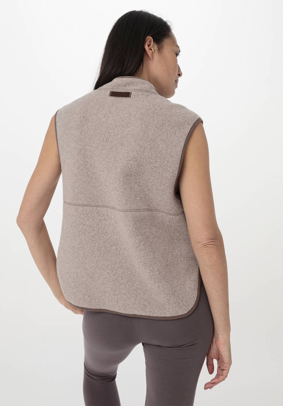 Fleece-Weste aus reiner Bio-Baumwolle