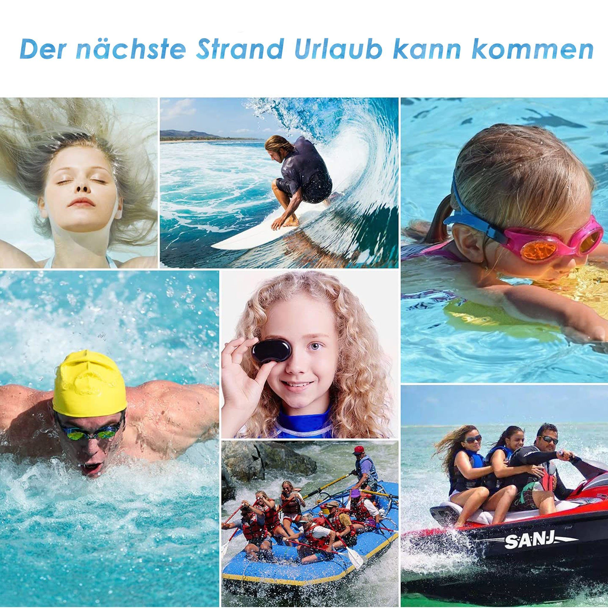 GOLDEN Schwimm-Ohrstöpsel 3 Paar wasserdichte wiederverwendbare weiche Silikon Ohrstöpsel