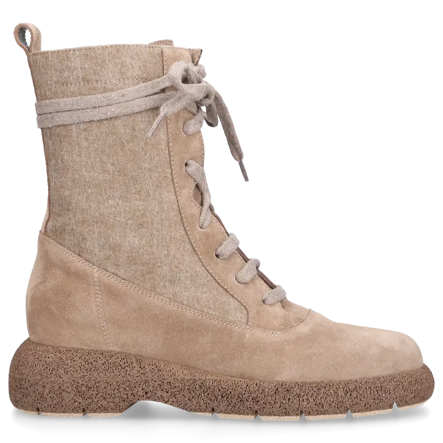Truman's - Stiefeletten 9656 Veloursleder - beige