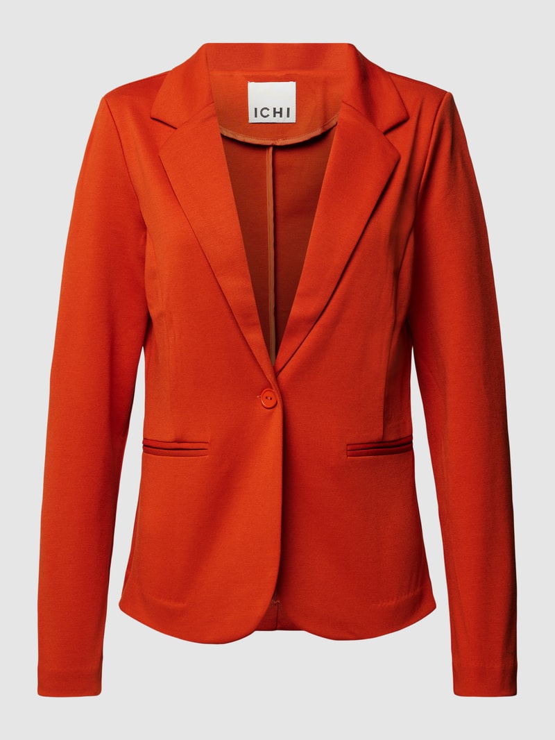 Blazer mit Paspeltaschen Modell 'KATE' in rostrot