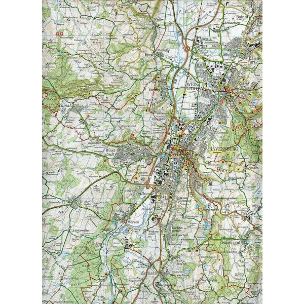 LGL BW 50 000 Freizeit Östlicher Bodensee 1 : 50 000 - Wanderkarte