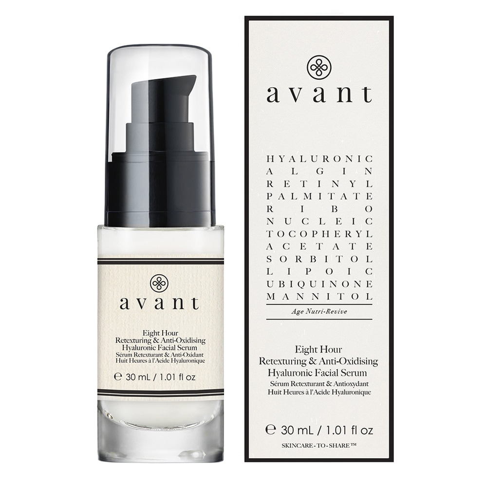 Avant Skincare Sérum Retexturant & Antioxydant 8 heures à l'Acide Hyaluronique Sérum