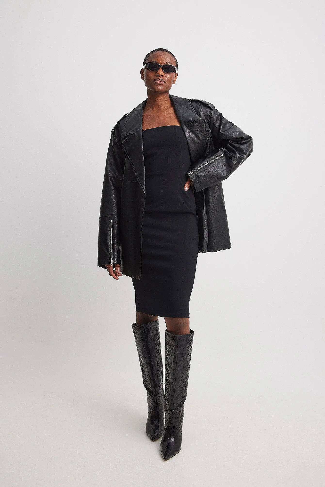 Spitz zulaufende Croc-Stiefel