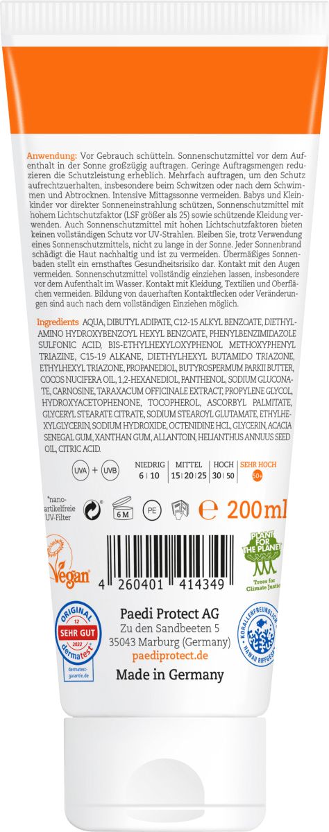 Sonnencreme Familie LSF 50+, 200 ml