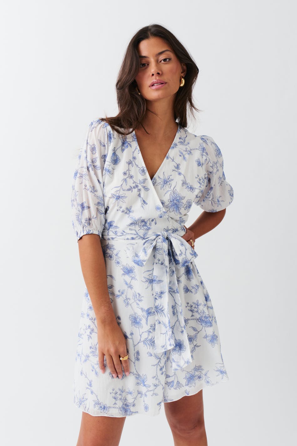 Mini wrap dress
