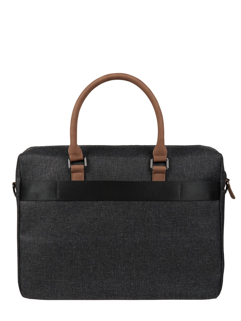 Laptoptasche mit abnehmbarem Schulterriemen Modell 'Luce' in mittelgrau meliert
