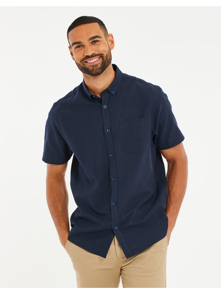 Threadbare Hemd THBDragon in Navy günstig kaufen